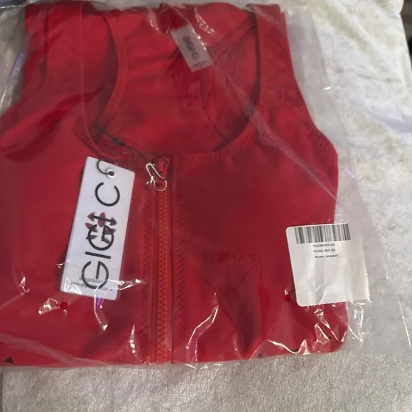 7. NWT- GIGI C hunter jumpsuit red Sz XS - Picture 4 of 5